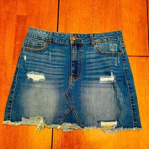 Super cute ( & stretchy ) Jean Skirt ~ Size L EUC